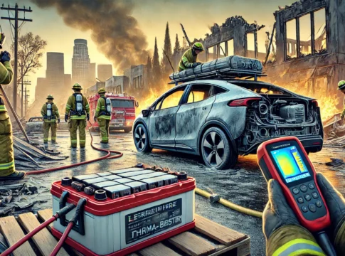 Electric Vehicle Batteries and Fire Cleanup